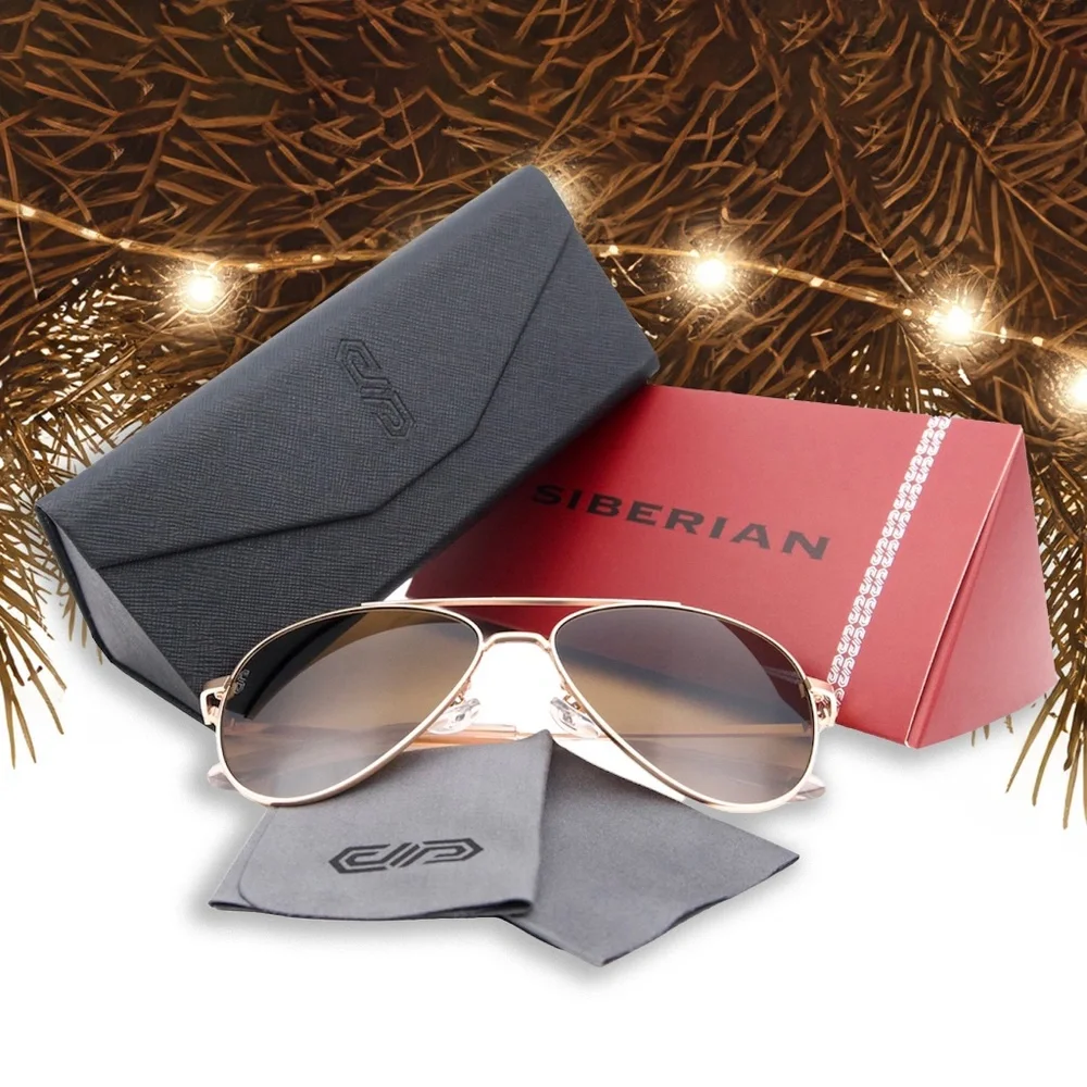 🇺🇸BROWN Classic GOLD Frame Pilot Aviator Unisex 60mm Standard size Sunglasses